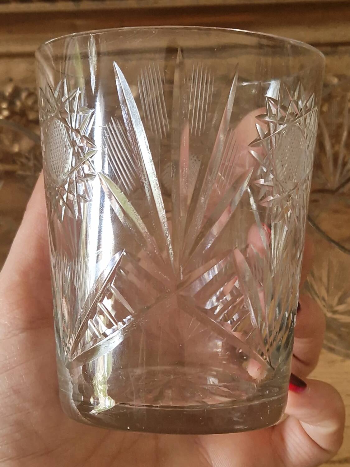 Vintage carved chiseled glasses
