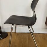 Magnificent wood & chrome designer chairs