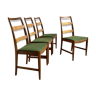 4 Midcentury Swedish Oak Chairs by Bertil Fridhagen for Bodafors, 1961