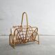 Porte-revues vintage en rotin