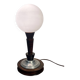 Lampe art déco globe opalin