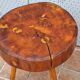 Rustic Handcrafted Solid Wood Side Table – 46cm