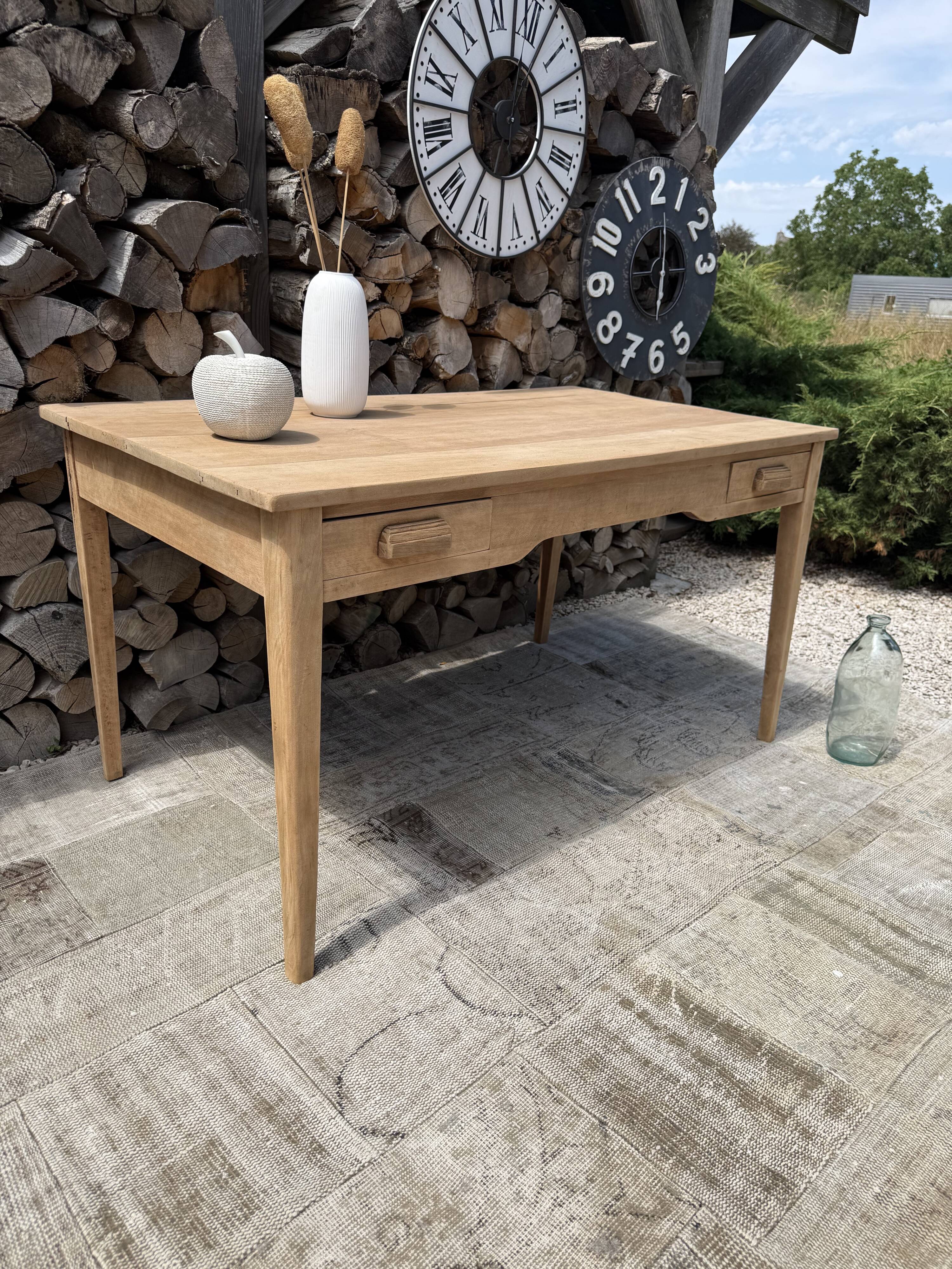 Antique solid desk