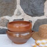 Set of 3 stoneware serving salad bowls Grèspots Digoin