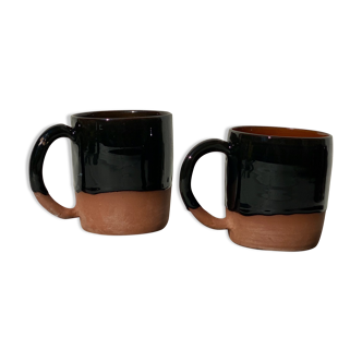 Set of 2 handmade Terracota cups