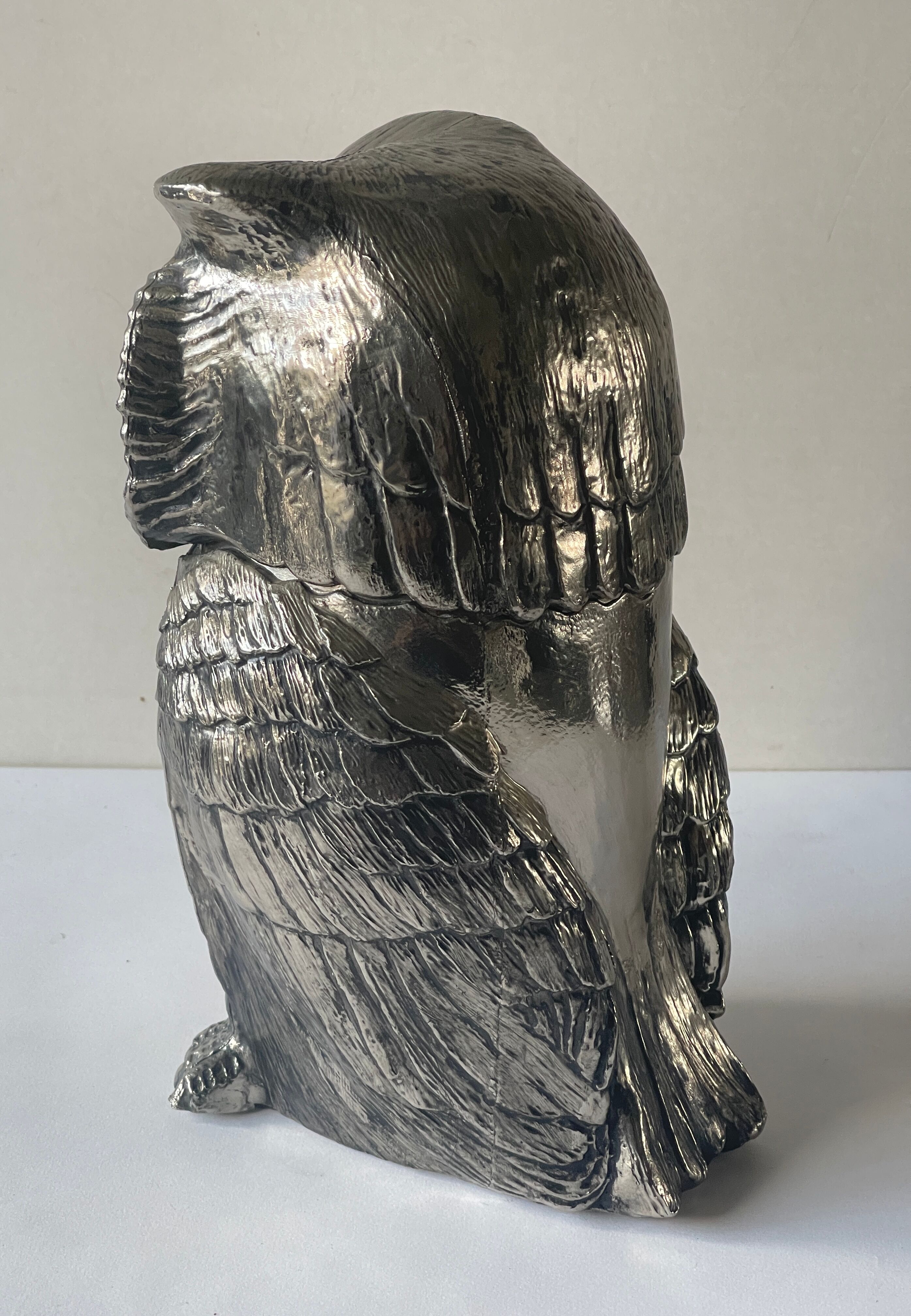 Vintage zoomorphic owl ice bucket