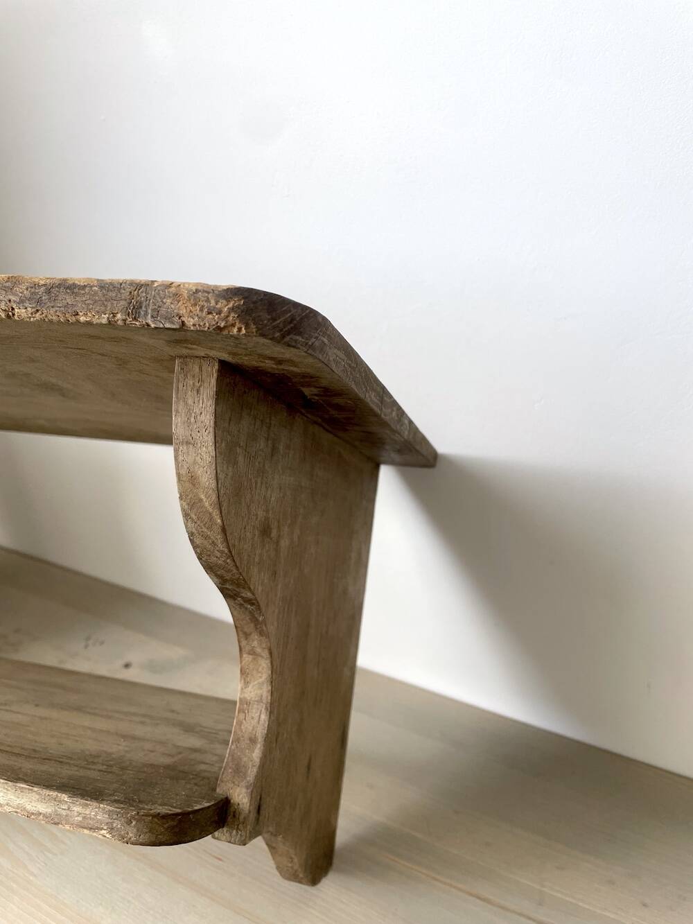 Farmhouse Style Wooden Wall Shelf