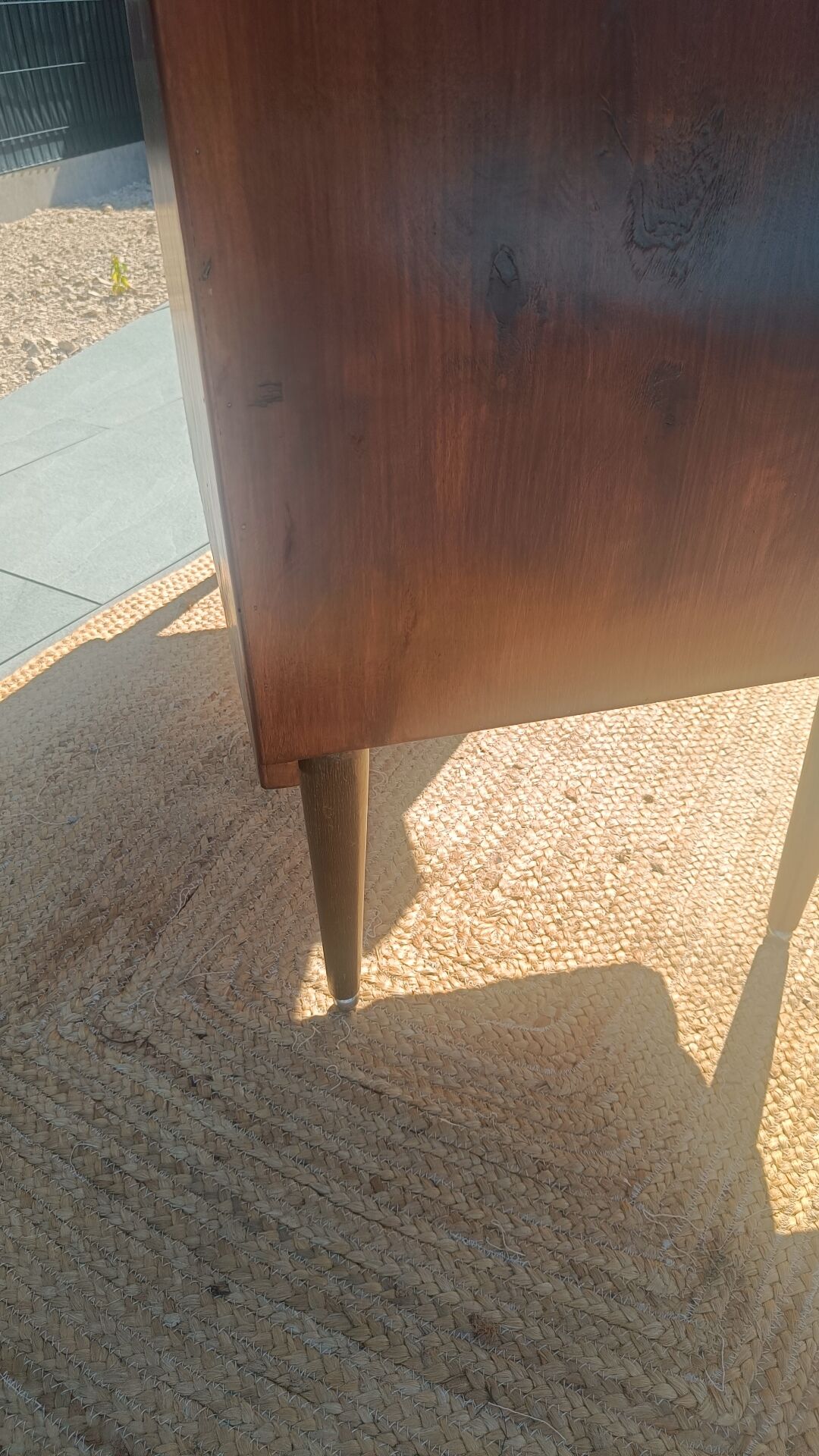 Bureau vintage artisanal en bois