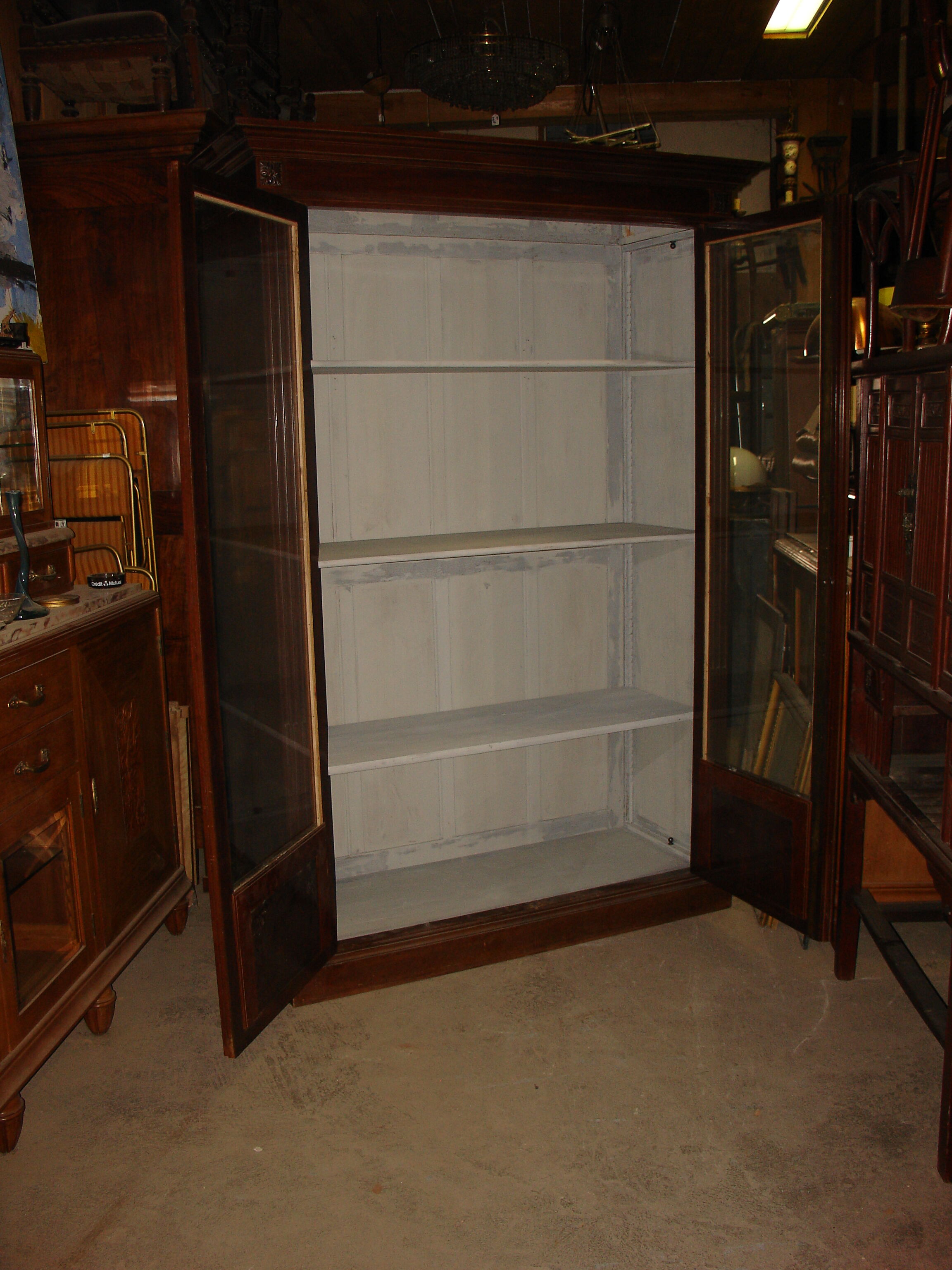 Late 19th century Cuban mahogany bookcase