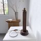 1940s Art Deco oak desk lamp