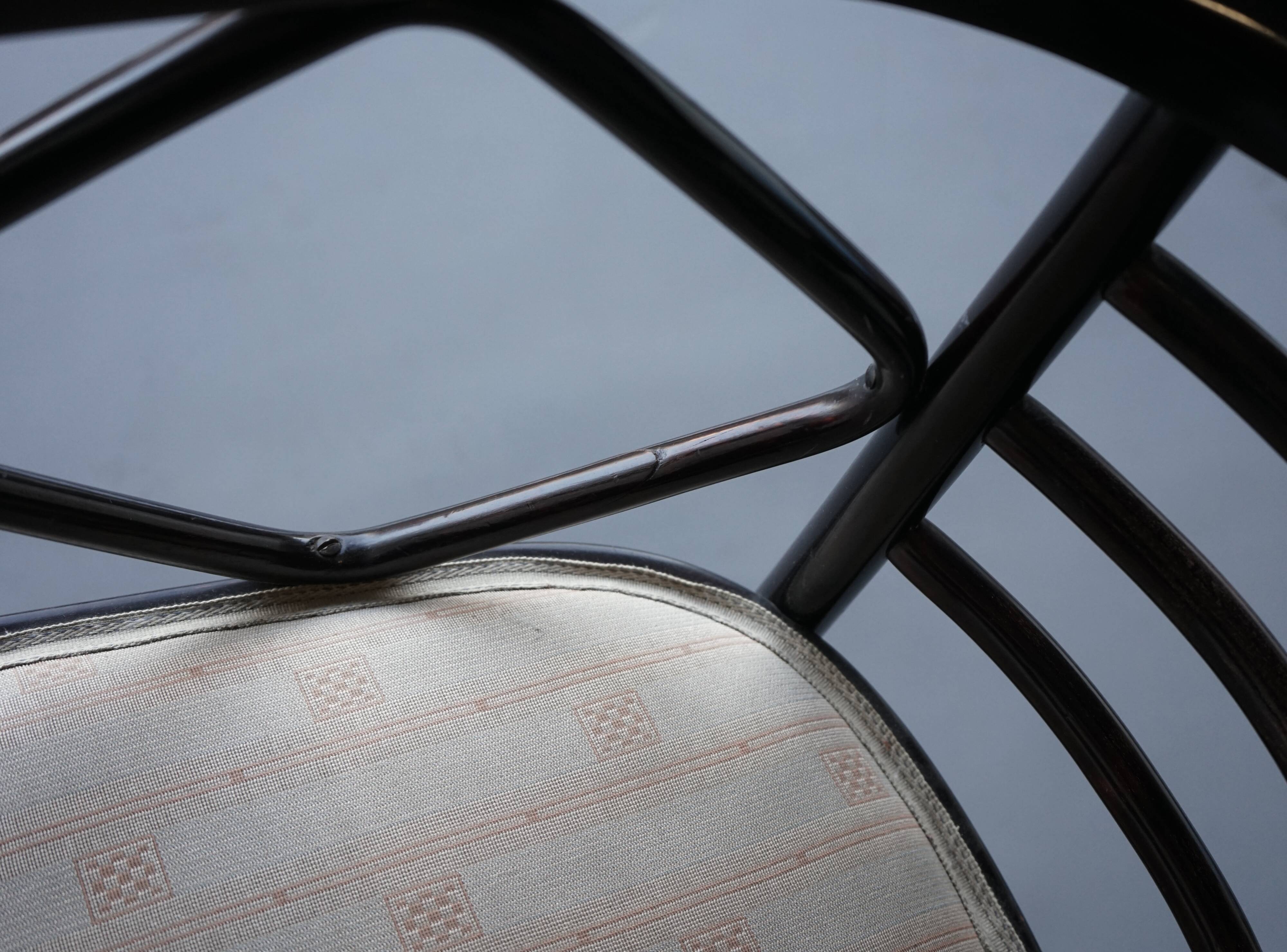 Model 728 'Fledermaus' chairs attributed to Josef Hoffmann for J & J Kohn,