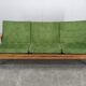 Danish Freestanding Teak Sofa in Green Corduroy, 1970s