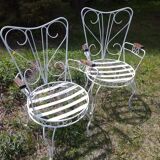 Pair of garden armchairs 1920
