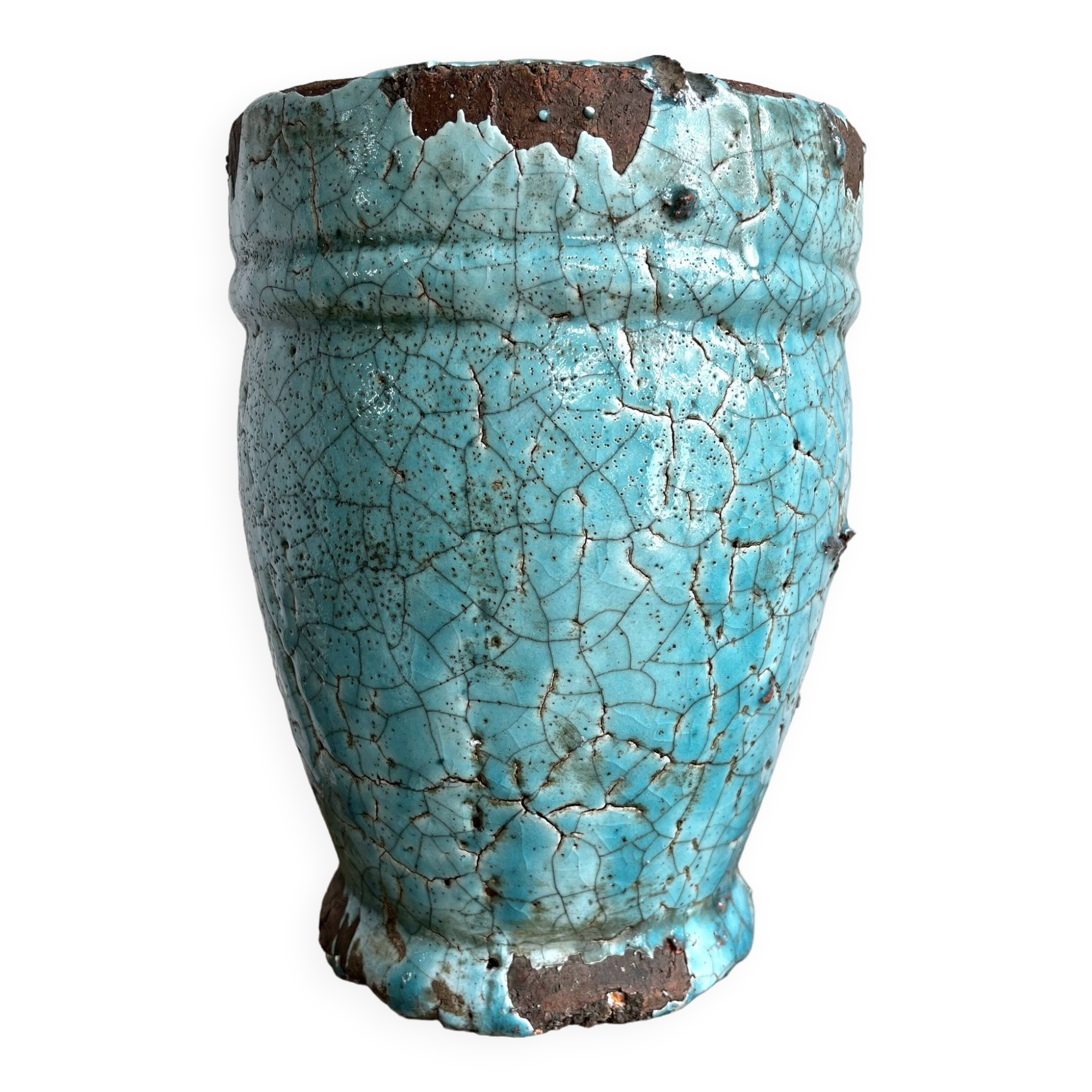 Glazed terracotta vase, Italy, 1950s