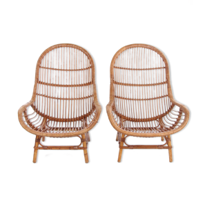 Ensemble vintage de 2 fauteuils