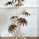 Vintage flower floor lamp by Hans Kogl 1970s