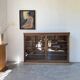 Enfilade vitrée en chêne, années 50