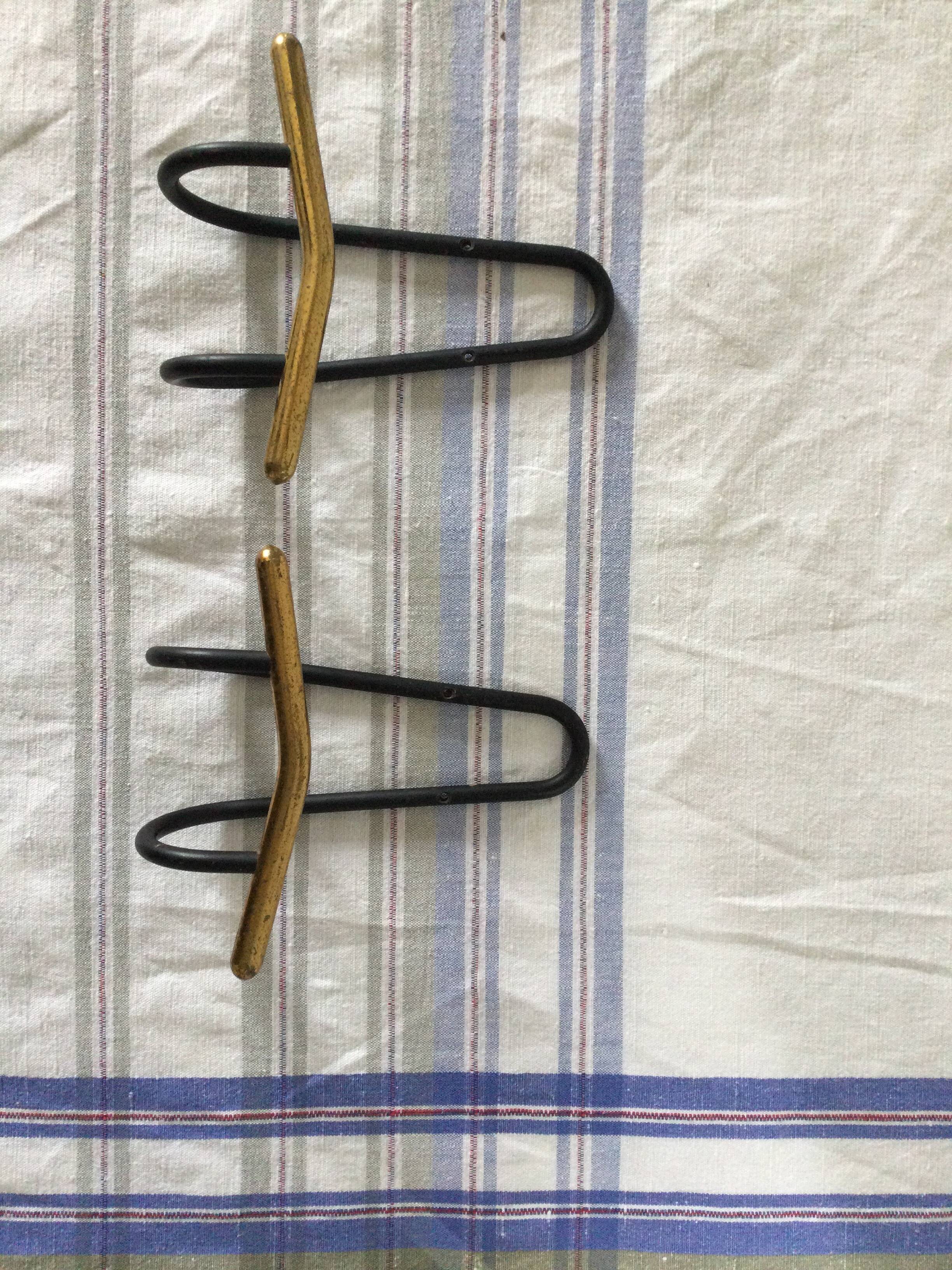 Black and gold designer wall hooks