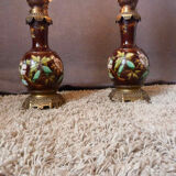 Pair of art nouveau lamps