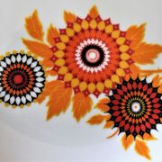 6 70's dessert plates in Winterling Bavaria porcelain