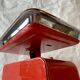 Stube vintage red lacquered metal kitchen scale - force 10