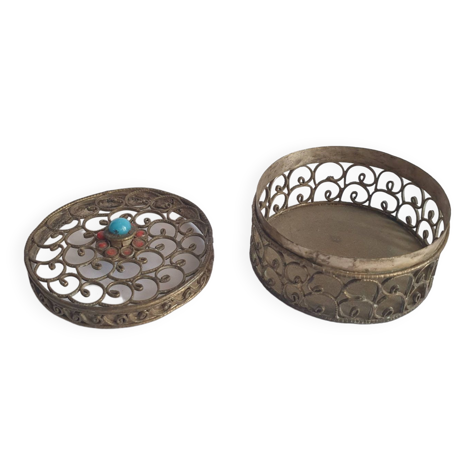 Antique openwork incense box from Asia