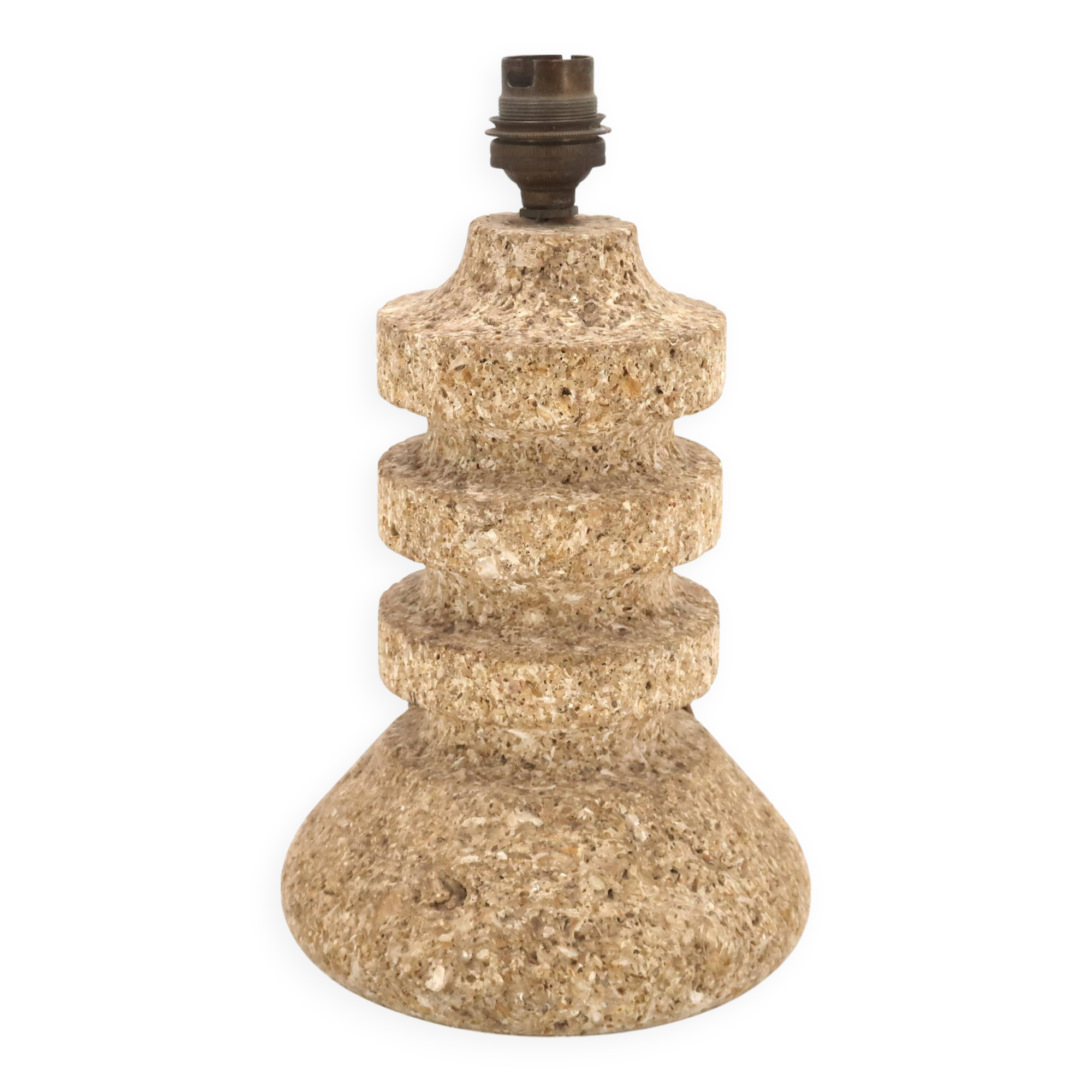 Stone column lamp, 1960s