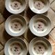 "Roseraie" soup plates from Digoin and Sarreguemines