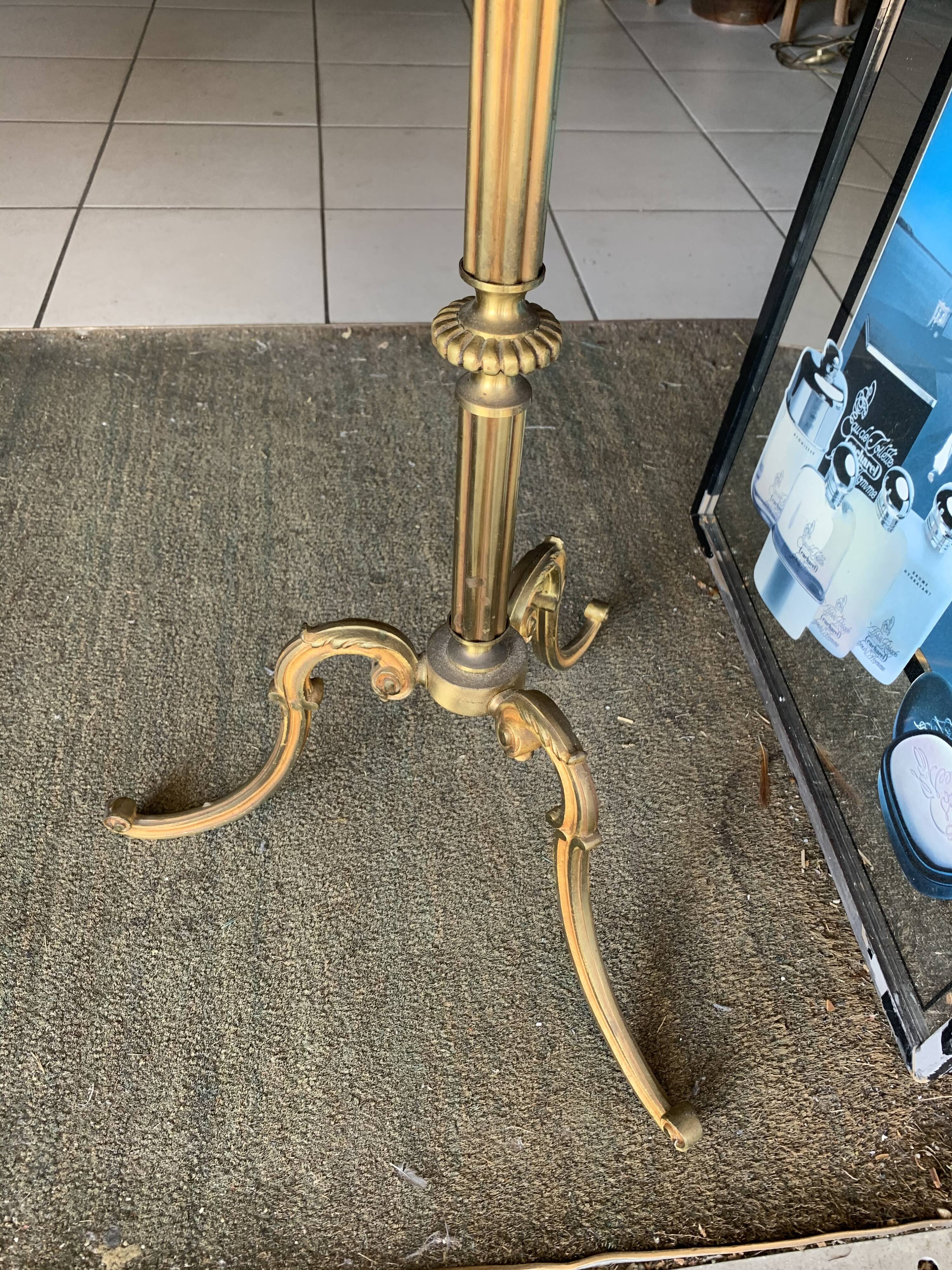 Louis XVI bronze and brass console