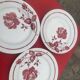 Red flower plate