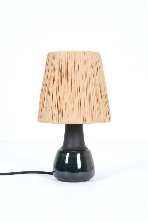 Small Søholm “Blue Series” ceramic table lamp / Mid-century / Danish modern design / 1960s / 1970s
