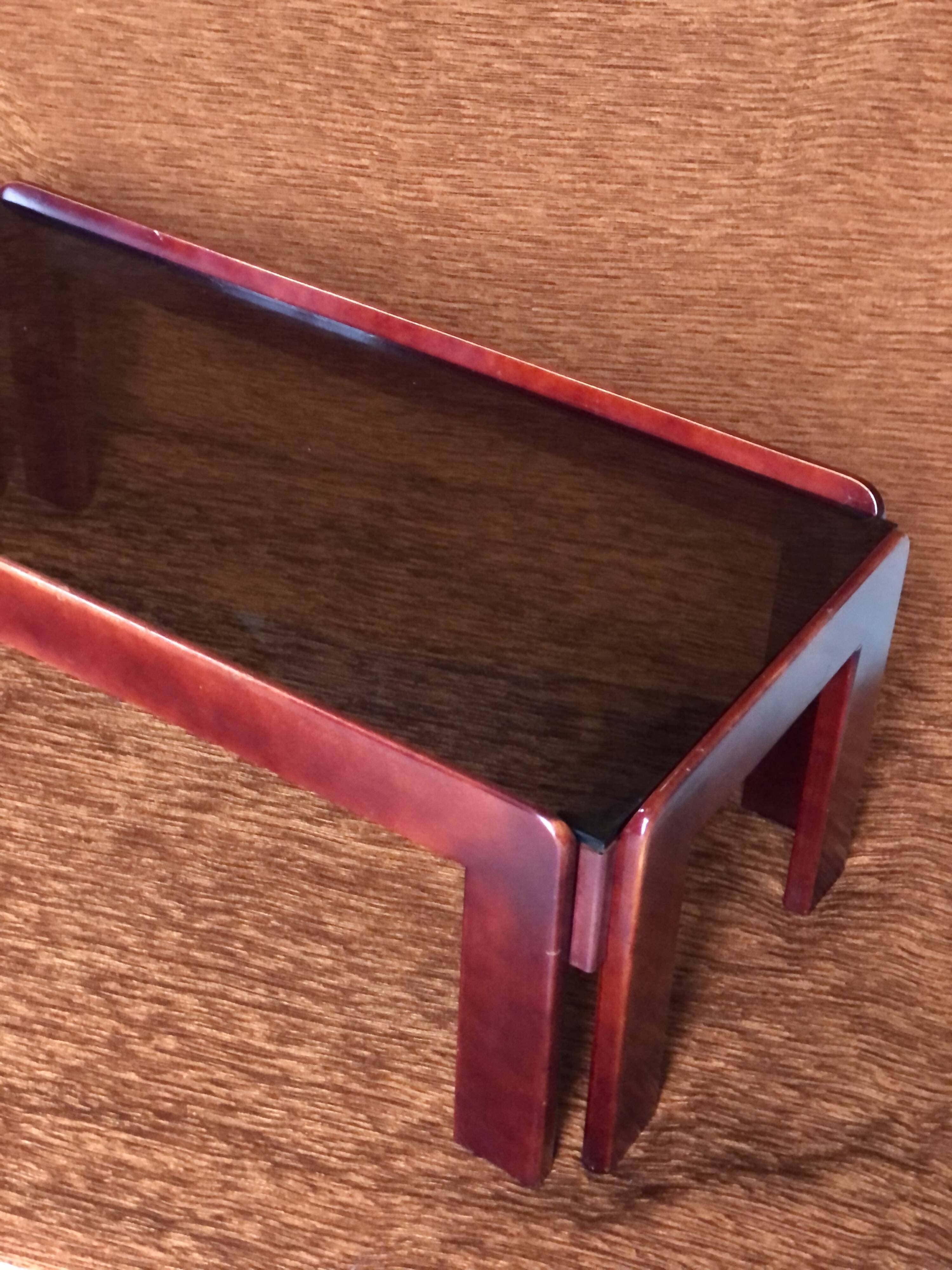 Vintage coffee table 1970 italian design tobia & afra scarpa