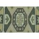 1970s vintage Turkish Oushak handmade wool cotton green area rug 164x207