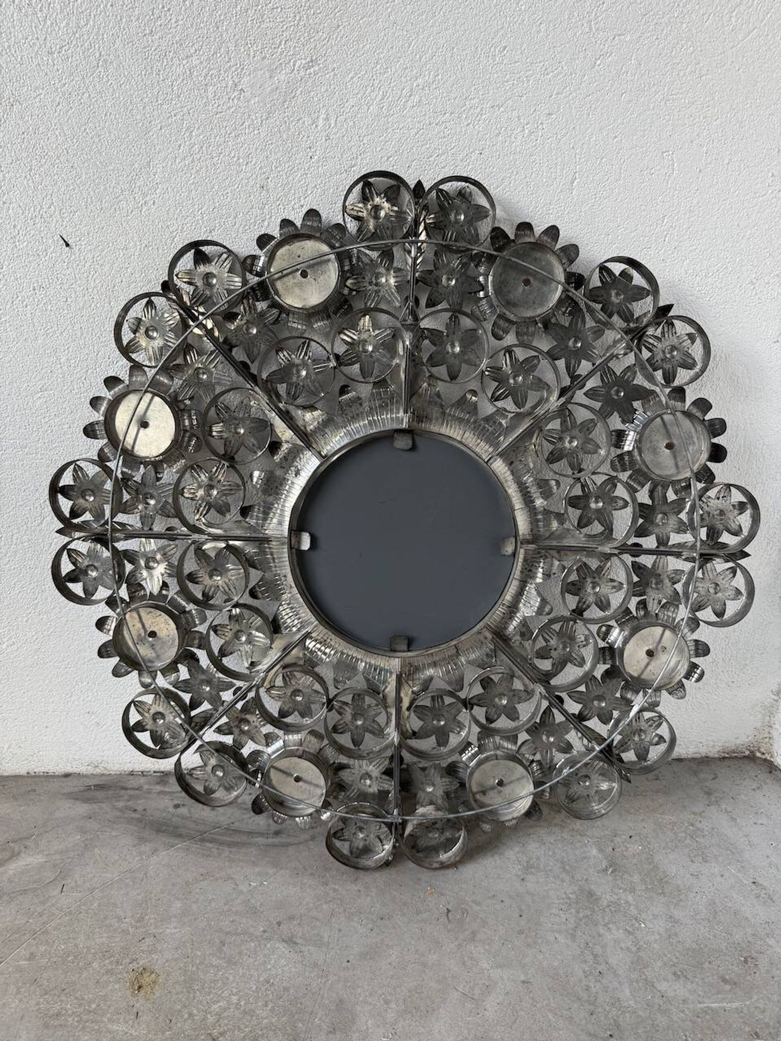 Miroir mexicain vintage en métal