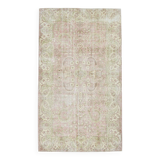 5x9 Light Red Green Vintage Area Rug, 160x274Cm SK 21509