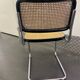 Marcel Breuer B32 chair in black cane and chrome tube