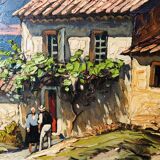 Painting: oil on canvas by Gustave Vidal