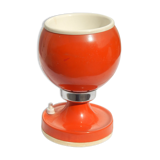 Lampe orange métal à poser space age des années 60/70