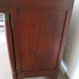 4-drawer chest of drawers - empire style - with detached columns - mahogany-bronze stain
