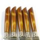 Set of knives, mid-century modern, brown bakelite, Sweden, 1950s