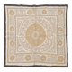 Vintage hand-embroidered tablecloth 123x135 cm