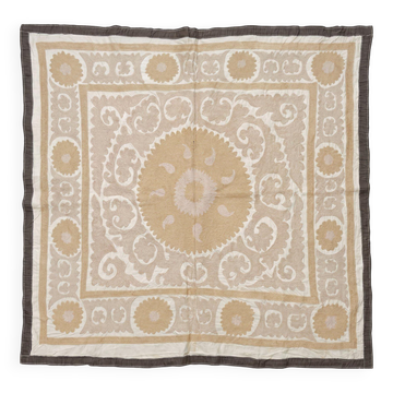 Vintage hand-embroidered tablecloth 123x135 cm