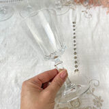 6 Cristal D'Arques water glasses model "VERSAILLES"