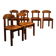 Six Dining Chairs in Pine Wood | Italy 1980s