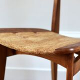 Set of 3 vintage Roger Landault "Ellipse" Sentou chairs 1957