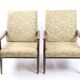 Fauteuils à fleurs vintage République tchèque 1970s