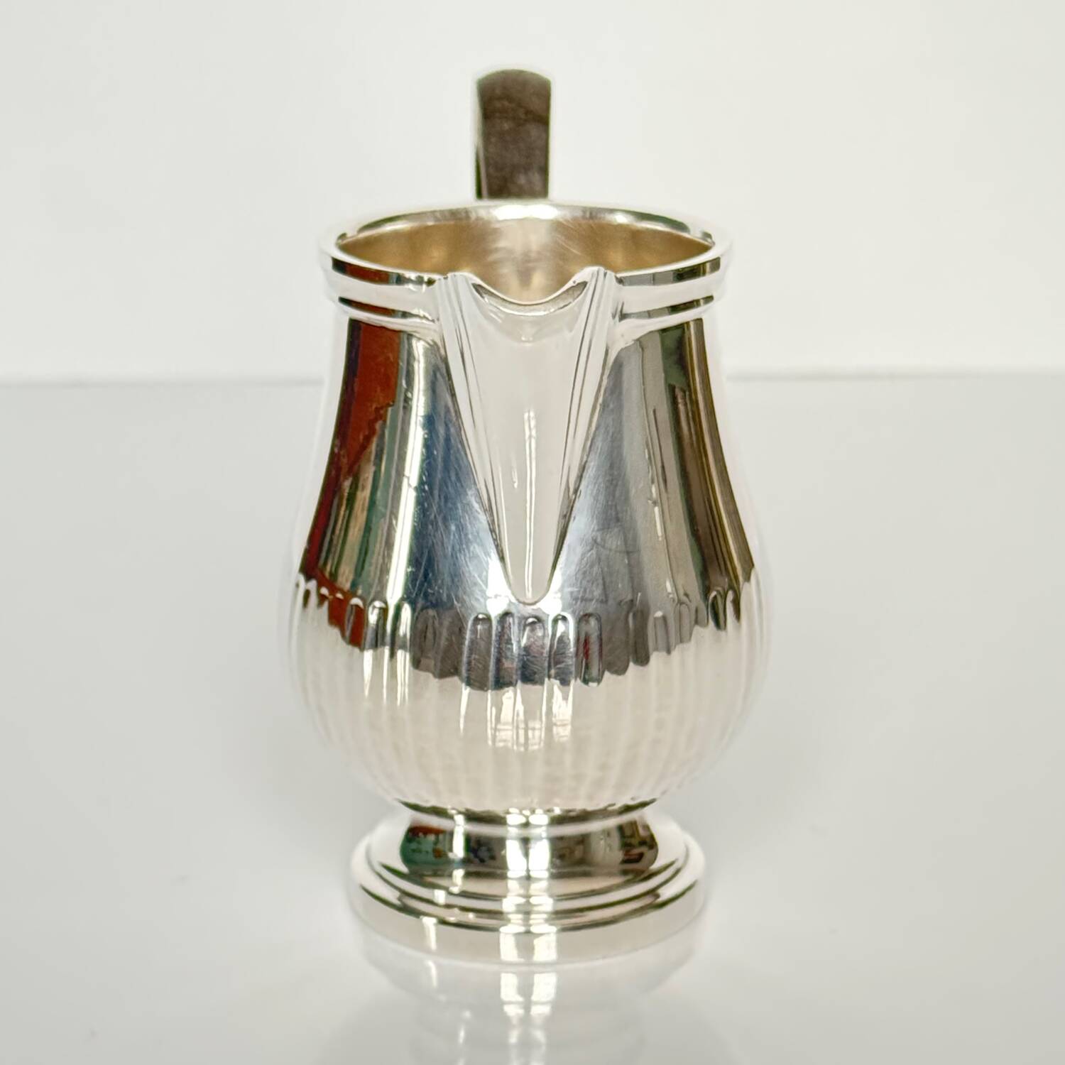 Christofle Gallia silver-plated milk jug and jug, 1920s