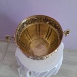 Cache-pot Art Nouveau en laiton