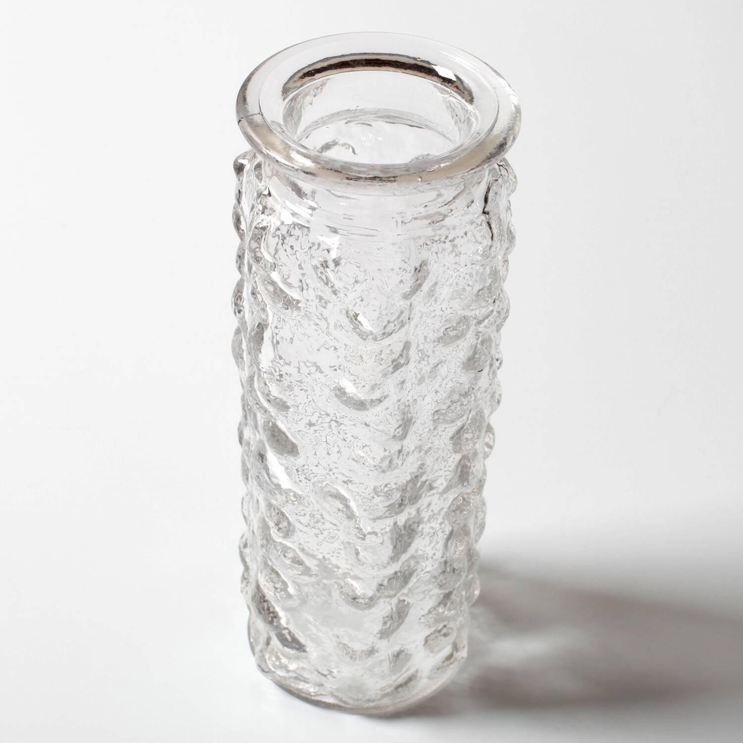 Vintage Stylish Pressed Glass Bubble Vase Designed by Vladislav Urban / 196