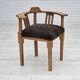 1950s, Danish design, reupholstered armchair, New Zealand sheepskin, oak wood.